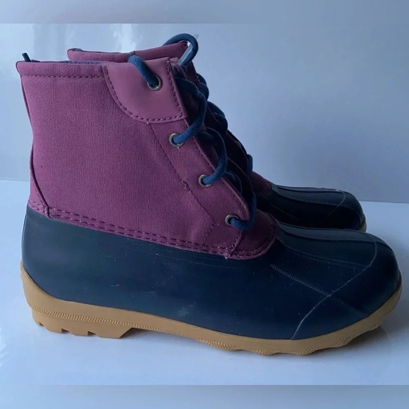 New Sperry “port boot” girls duck puddle jumpers boots Sz  6M - Picture 8 of 8